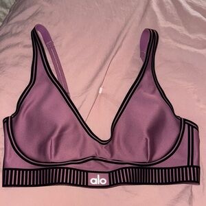 ALO Yoga Pink Airlift Line Up Bra